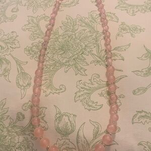 Elegant Pink Beaded Necklace
